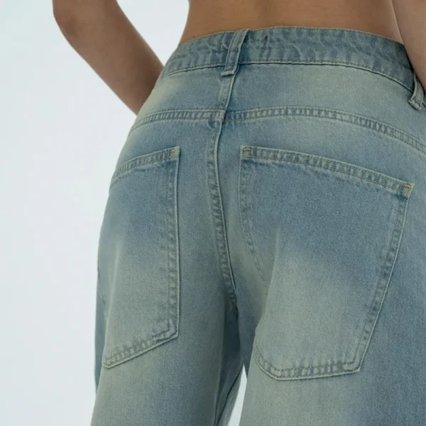 Jeans Mujers High Waisted Loose Denim Pants Wide Leg Baggy Jeans Streetwear Vintage Y2K Trousers for Women - Image 5
