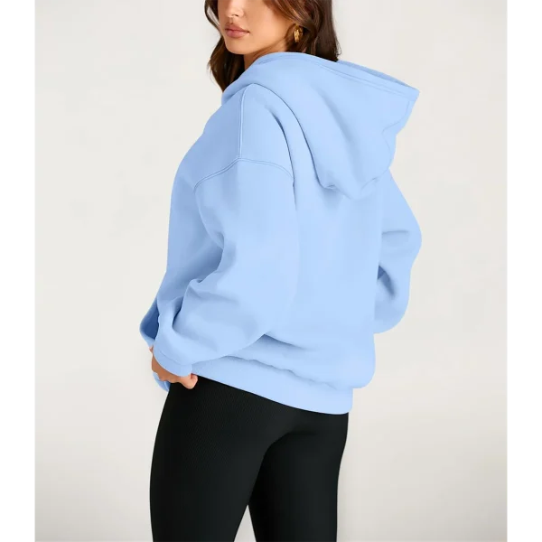 New Arrival Polyester Cotton Women Pullover Hoodie Sweatshirt - Image 2