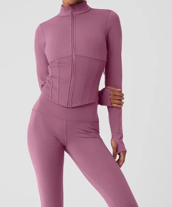 Ladies Premium Corset Full Zip Jacket