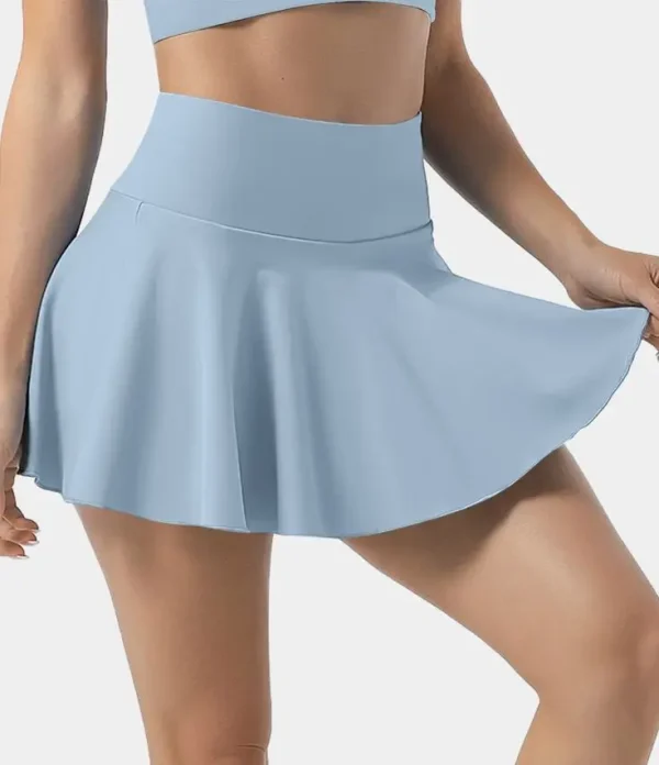 2 in 1 Tennis Midi Skirt a Line Skirt Golf Skirt High Quality Culottes With - Image 3