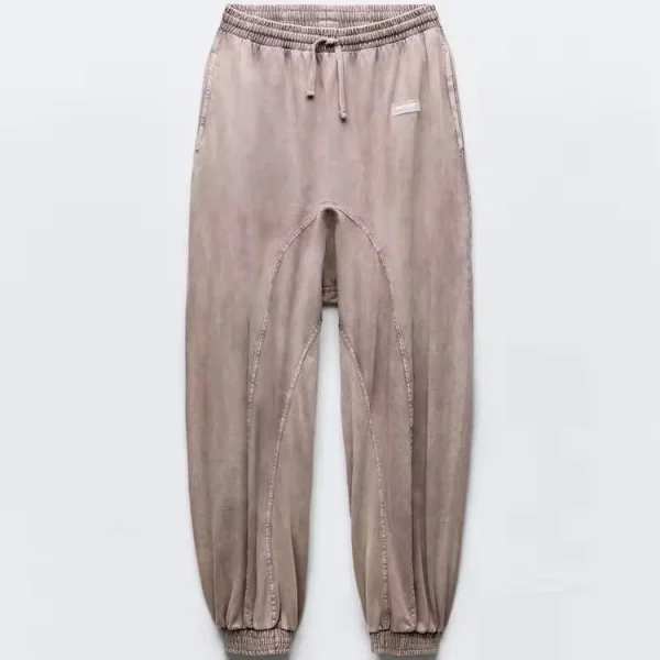 Thick Cotton Jogging Pants Pants Made of Thick Cotton Adjustable Elastic Mid Waist With Drawstring Side Pockets Elastic Cuffs