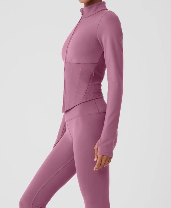 Ladies Premium Corset Full Zip Jacket - Image 3