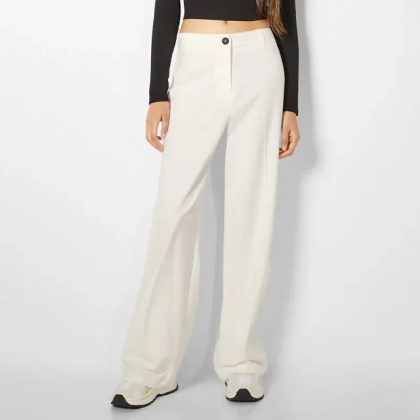 Women's Pants Trousers Casual Palazzo Pants Loose Fit with Pockets