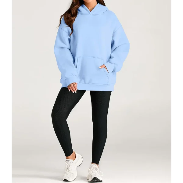 New Arrival Polyester Cotton Women Pullover Hoodie Sweatshirt - Image 5