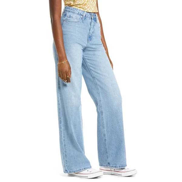 Casual Wide Leg Pants High Waisted Straight Wide Legs Streetwear Cargo for Women - Image 3