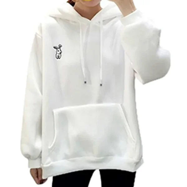 Fall Winter Women Cute Bunny Ears Cotton  Long Sleeve Rabbit Ear Pullover Hoodie - Image 6