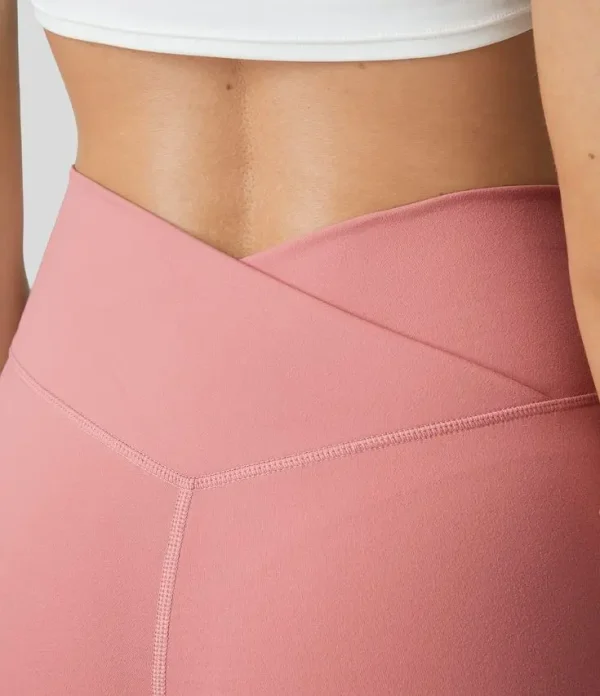 High Waisted Crossover Side Pocket Patchwork Flare Casual Pants Sweatpants Jogger Pants Stacked Sweatpants - Image 5