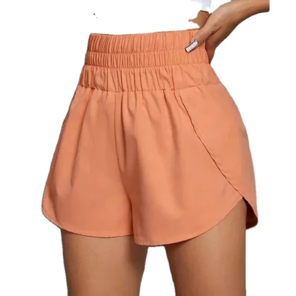 Shorts Gym Sports Casual Jogging Ladies Running Loose Shorts Jogging Summer High Waist Elastic Women'S Shorts Female Clothing