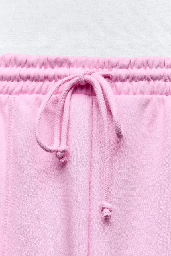 High Waist Women's Jeans Adjustable Elastic Drawstring Waistband With Straight Leg Pronounced Seams  Limited Items Left - Image 3
