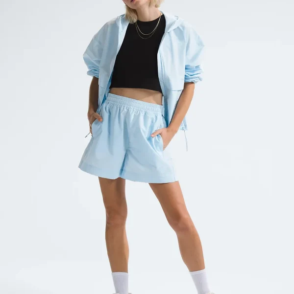 Comfort Women Two Piece Set Long Sleeve Zip up Hooded Windbreaker Sweatsuit Windbreaker and Shorts Casual Sports Suit - Image 2