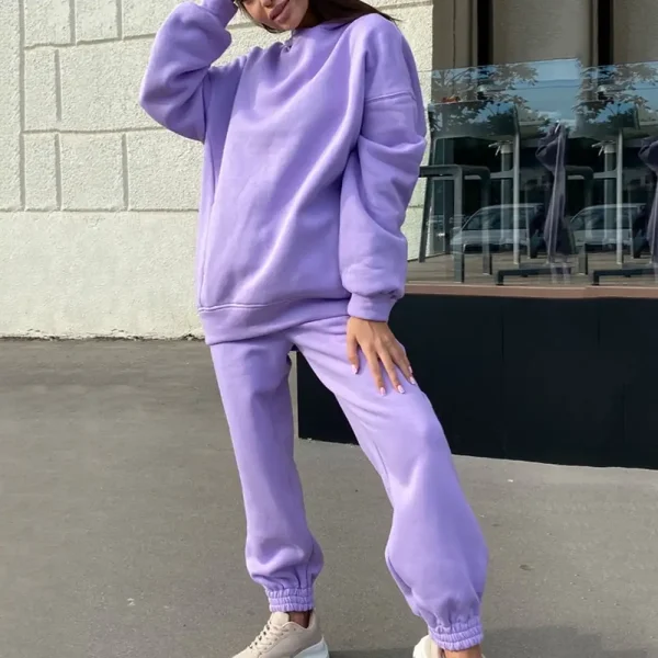 High Quality Unisex Sweatsuit Two 2 Piece Set Women's Hoodies Running Sweat Suit Sweat Shirt Women Casual Tracksuits
