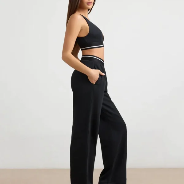 Summer Women Outfits 2 Piece Set High Quality Casual Loungewear Set Sexy Bra and Wide Leg Sweatpants Matching Sets - Image 2