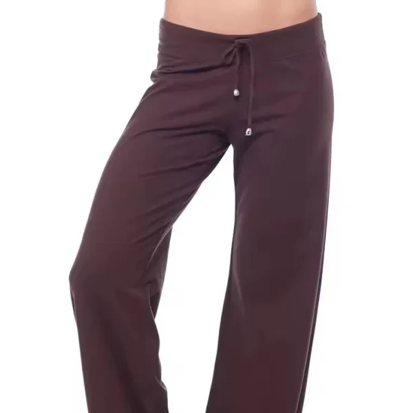 Flat Drawstring Pant Womens Yoga Sweatpants Wide Leg Lounge Pajamas Pants Drawstring Workout Comfy Joggers Pants With Pockets