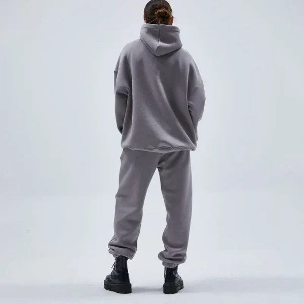 Women Heavyweight Baggy Tracksuit 2 Piece Outfits Lounge Hoodie Sweat Suit Sets Oversized Sweatshirt Sweatpants Matching - Image 2