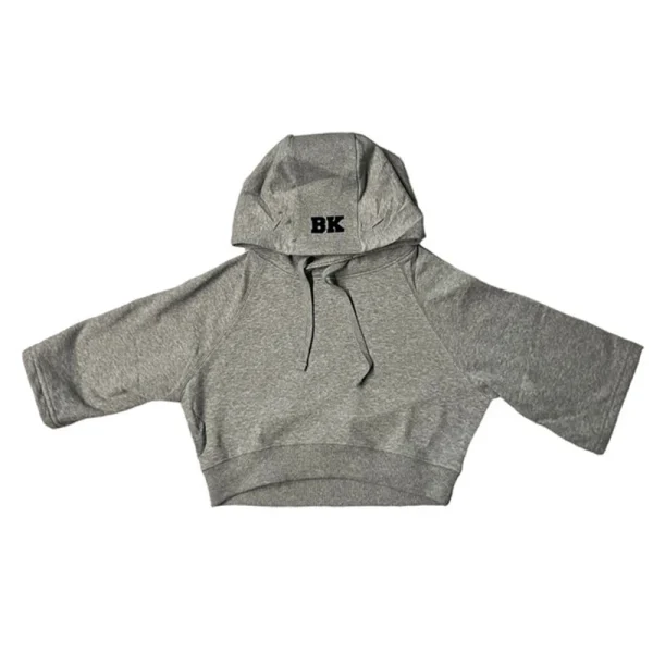 Women's Drawstring Pullover Hooded Tracksuits Streetwear Letter Printed Sweat Short Suits - Image 2