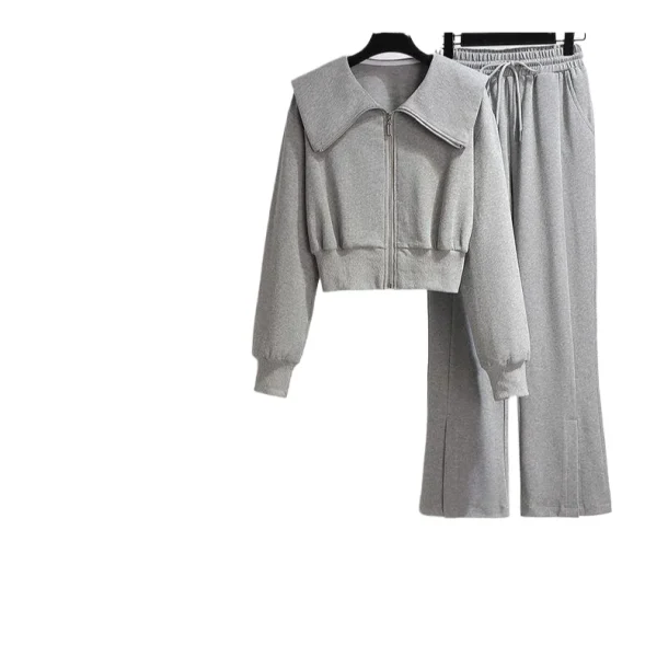 Sweater Suit Women's Spring and Autumn New Fashion Casual Sportswear Two-Piece Trousers