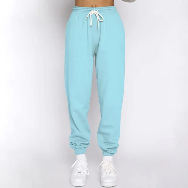 High Quality Jogging Suit Sweatsuit Unisex 2 Piece Set Fleece Pullover Fashion Plain Women Sweat Pant Cropped Hoodies Set - Image 3