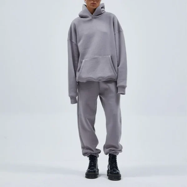 Women Heavyweight Baggy Tracksuit 2 Piece Outfits Lounge Hoodie Sweat Suit Sets Oversized Sweatshirt Sweatpants Matching