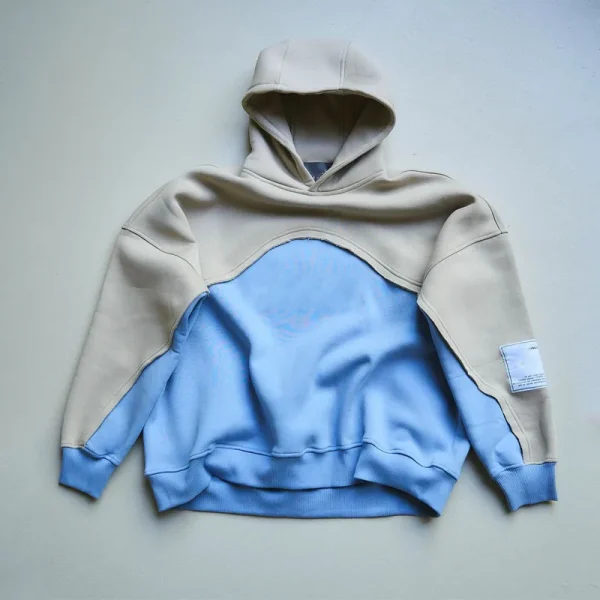 Design Women's Essentials Hoodies Sweatshirts Streetwear High Quality Cotton Two Tone Pullover Oversized Hoodies - Image 4