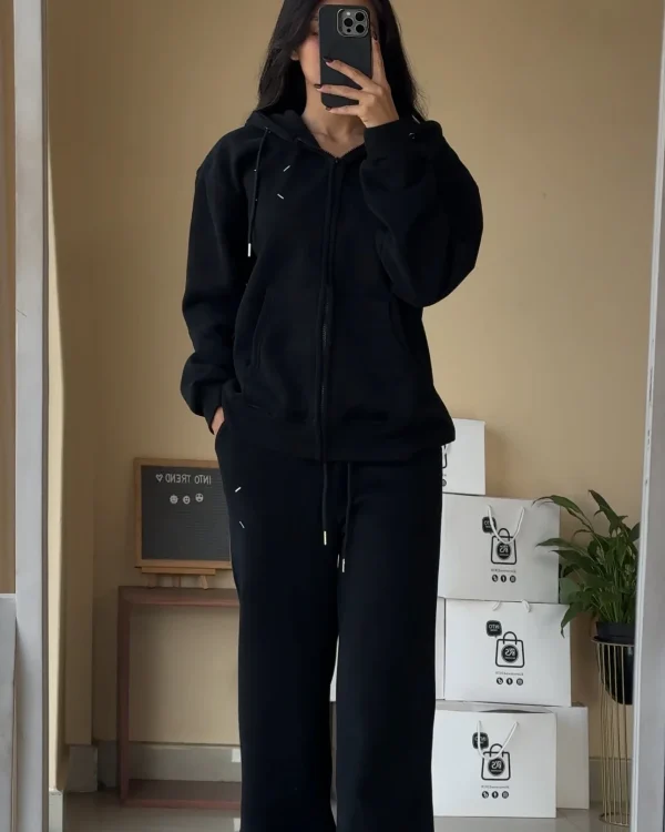Womens Zip up Hoodies Cropped Sweatshirts Fleece Jackets Fall Outfits Casual Hooded Tops Cropped Hoodie Women - Image 2