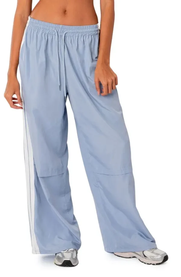 Women's High Quality Sweatpants Elastic Drawstring Pocketed Track Pants - Image 2
