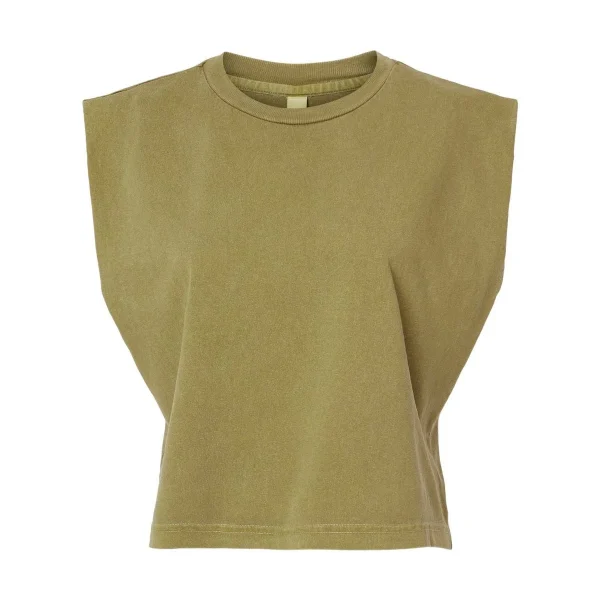 Women's Tee Boxy Fit Regular Fit Solid Color Sleeveless T-shirt Crew Neck Sweatshirt Tee for Women