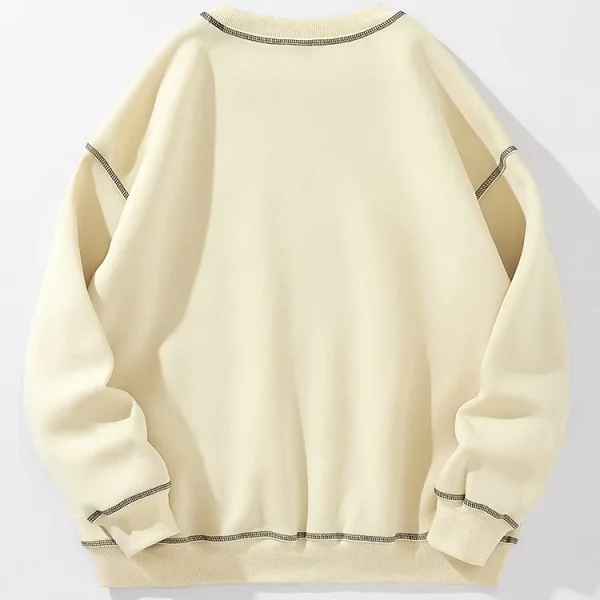 High Quality Fleece Crew Neck Mushroom Printed Embroidered Sweatshirts for Women - Image 2