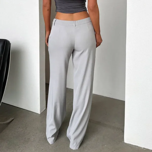 Women's Pants Wide Leg Pants Low Waist Casual Business Suit Pants - Image 2