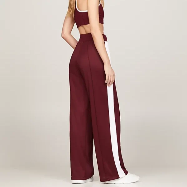 Sport Contrast Stripe Mid Rise Joggers Women' Sweat Pant Track Pant Elastic Waistband Trouser for Women - Image 3