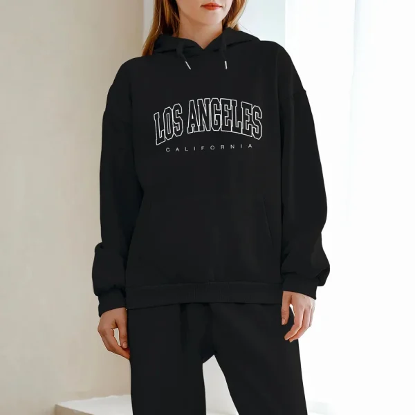 2025 New Arrival Women Casual Printed Letter Outdoor Loose Hoodies - Image 2