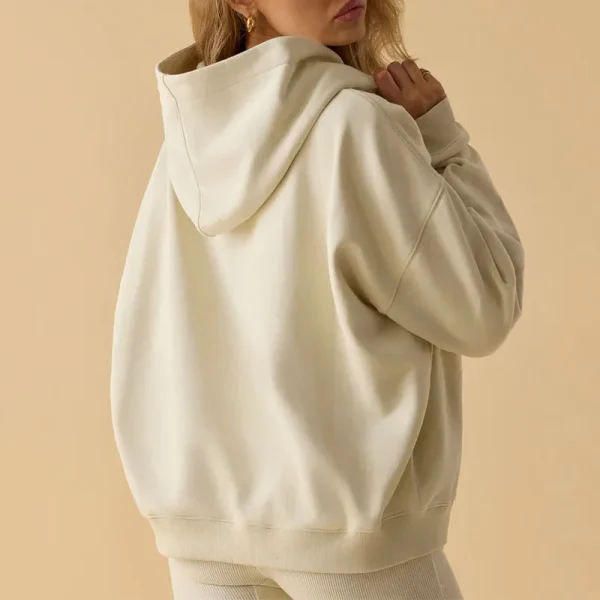 Heavy Cotton Hoodie Womens Towel Embroidered Oversized Hoodies Pullover Fleece Sweatshirts Winter Fall Outfits - Image 4