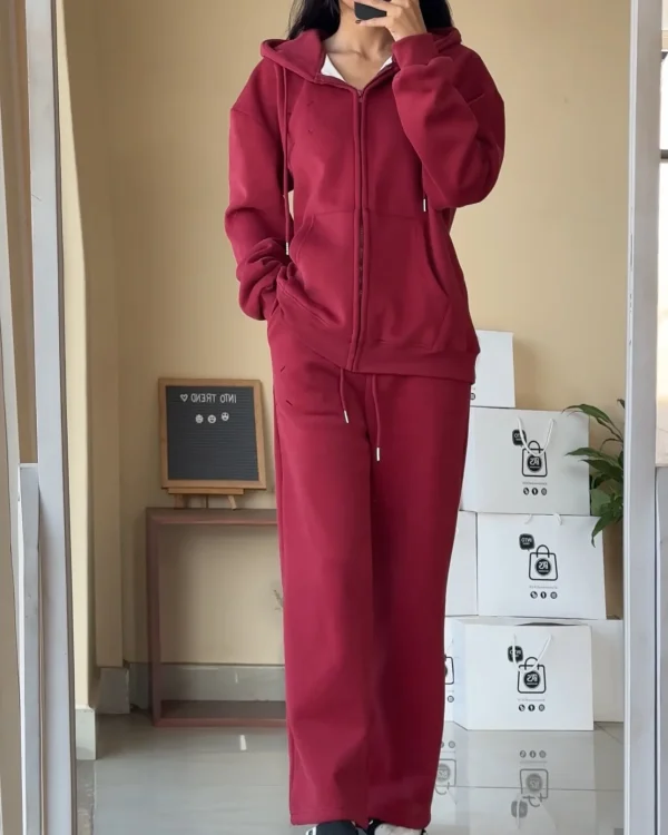 Womens Zip up Hoodies Cropped Sweatshirts Fleece Jackets Fall Outfits Casual Hooded Tops Cropped Hoodie Women - Image 4